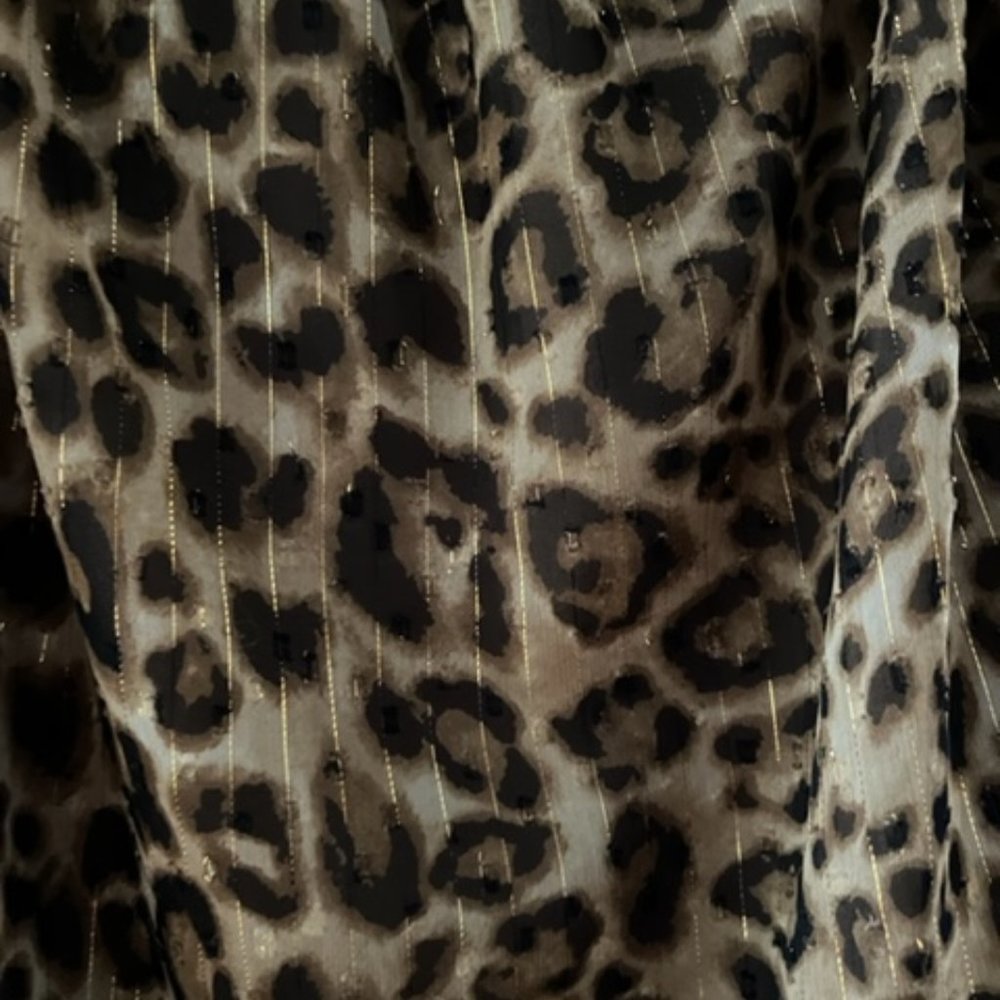 Leopard Off-The-Shoulder Capelet Top - Picture 3 of 3